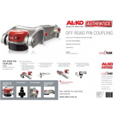 ALKO OFF ROAD PIN COUPLING 3.5 TONNE ELECTRIC GALV HITCH 619400 OFFROAD TRAILER