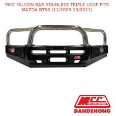 MCC FALCON BAR STAINLESS TRIPLE LOOP FITS MAZDA BT50 (11/2006-10/2011)
