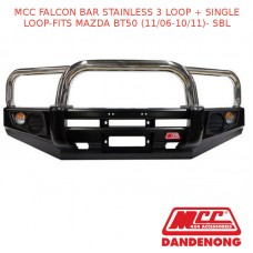 MCC FALCON BAR STAINLESS 3 LOOP + SINGLE LOOP-FITS MAZDA BT50 (11/06-10/11)- SBL
