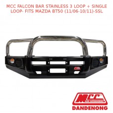 MCC FALCON BAR STAINLESS 3 LOOP + SINGLE LOOP- FITS MAZDA BT50 (11/06-10/11)-SSL