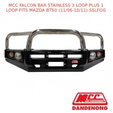 MCC FALCON BAR STAINLESS 3 LOOP PLUS 1 LOOP-FITS MAZDA BT50 (11/06-10/11)-SSLFOG