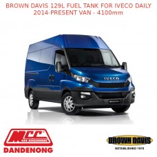 BROWN DAVIS 129L FUEL TANK FOR IVECO DAILY 2014-PRESENT VAN - 4100mm