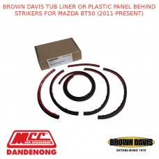 BROWN DAVIS TUB LINER OR PLASTIC PANEL BEHIND STRIKERS FITS MAZDA BT50 (2011-ON)