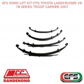 EFS 50MM LIFT KIT FITS TOYOTA LANDCRUISER V8 78 SERIES TROOP CARRIER 2007-ON -HH