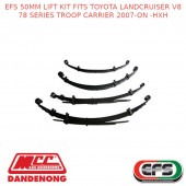 EFS 50MM LIFT KIT FITS TOYOTA LANDCRUISER V878 SERIES TROOP CARRIER 2007-ON -HXH