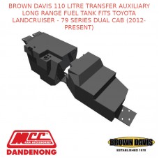 BROWN DAVIS 110L TRANSFER AUXILIARY LONG RANGE FUEL TANK FITS TOYOTA LC 79S DC