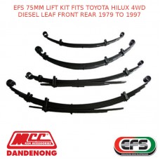 EFS 75MM LIFT KIT FITS TOYOTA HILUX 4WD DIESEL LEAF FRONT REAR 1979 TO 1997