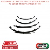 EFS 50MM LIFT KIT FITS TOYOTA LANDCRUISER V8 79 SERIES TROOP CARRIER 07-ON - HXH