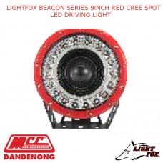 LIGHTFOX BEACON SERIES 9INCH RED CREE SPOT LED DRIVING LIGHT 