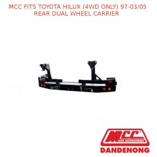 MCC REAR BAR DUAL WHEEL CARRIER FITS TOYOTA HILUX (4WD ONLY) (1997-03/2005)
