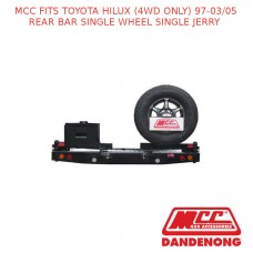 MCC REAR BAR SINGLE WHEEL SINGLE JERRY FITS TOYOTA HILUX (4WD ONLY) (97-03/05)