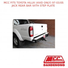 MCC JACK REAR BAR WITH STEP PLATE FITS TOYOTA HILUX (4WD ONLY) (1997-03/2005)