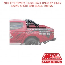 MCC SWING SPORT BAR BLACK TUBING FITS TOYOTA HILUX (4WD ONLY) (97-03/05)
