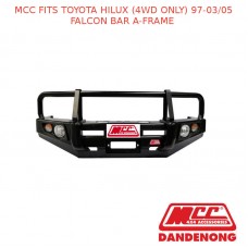 MCC FALCON BAR A-FRAME FITS TOYOTA HILUX (4WD ONLY) WITH FOG LIGHTS (1997-03/05)
