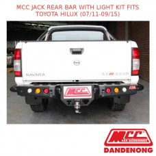 MCC JACK REAR BAR WITH LIGHT KIT FITS TOYOTA HILUX (07/11-09/15)