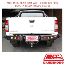 MCC JACK REAR BAR WITH LIGHT KIT FITS TOYOTA HILUX (03/05-06/11)