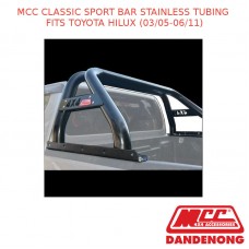 MCC CLASSIC SPORT BAR STAINLESS TUBING FITS TOYOTA HILUX (03/05-06/11)
