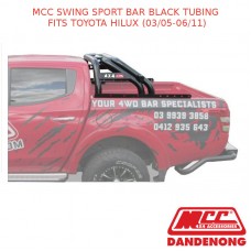 MCC SWING SPORT BAR BLACK TUBING FITS TOYOTA HILUX (03/05-06/11)