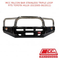 MCC FALCON BAR STAINLESS TRIPLE LOOP FITS TOYOTA HILUX (03/2005-06/2011)