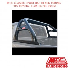 MCC CLASSIC SPORT BAR BLACK TUBING FITS TOYOTA HILUX (07/11-09/15)