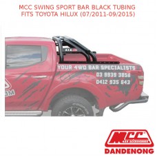MCC SWING SPORT BAR BLACK TUBING FITS TOYOTA HILUX (07/2011-09/2015)