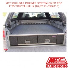 MCC BULLBAR DRAWER SYSTEM FIXED TOP FITS TOYOTA HILUX (07/2011-09/2015)