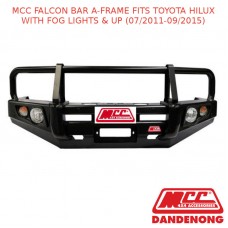 MCC FALCON BAR A-FRAME FITS TOYOTA HILUX WITH FOG LIGHTS & UP (07/2011-09/2015)
