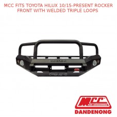 MCC BULLBAR ROCKER FRONT WITH WELDED TRIPLE LOOPS FITS TOYOTA HILUX (10/15-P)