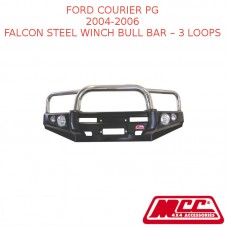MCC FALCON STEEL WINCH BULL BAR - 3 LOOPS FITS FORD COURIER PG - 05004-002