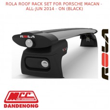 ROLA ROOF RACK SET FOR PORSCHE MACAN - ALL-JUN 2014 - ON (BLACK)