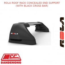 ROLA ROOF RACK SET FOR KIA  RIO - 3D HATCH BLACK (CONCEALED)