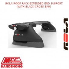 ROLA ROOF RACK SET FOR KIA  RIO - 5D HATCH BLACK (EXTENDED)