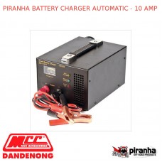 PIRANHA BATTERY CHARGER AUTOMATIC - 10 AMP