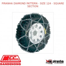 PIRANHA DIAMOND PATTERN - SIZE 124 - SQUARE SECTION