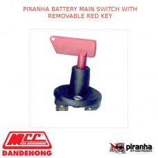 PIRANHA BATTERY MAIN SWITCH WITH REMOVABLE RED KEY