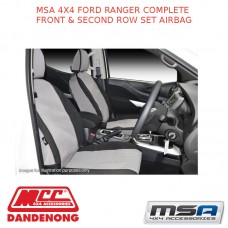 MSA SEAT COVERS FITS FORD RANGER COMPLETE FRONT & 2ND ROW SET - FRT115CO-FR