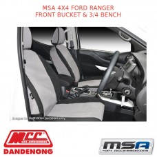 MSA SEAT COVERS FITS FORD RANGER FRONT BUCKET & 3/4 BENCH - FRT510-FR