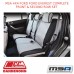 MSA SEAT COVERS FITS FORD EVEREST COMPLETE FRONT & SECOND ROW SET - FRT51213CO