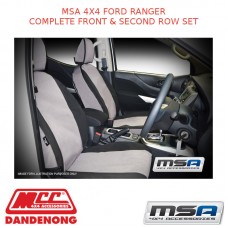 MSA SEAT COVERS FITS FORD RANGER COMPLETE FRONT & 2ND ROW SET - FRT5167CO-FR