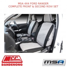 MSA SEAT COVERS FITS FORD RANGER COMPLETE FRONT & 2ND ROW SET - FRT546CO-FR