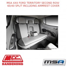 MSA SEAT COVERS FITS FORD TERRITORY SECOND ROW 60/40 SPLIT  ARMREST COVER