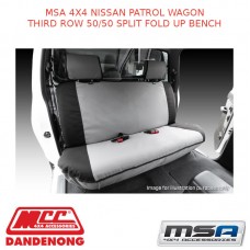 MSA SEAT COVERS FIT NISSAN PATROL WAGON THIRD ROW 50/50 SPLIT BENCH -GU31-SER2-3