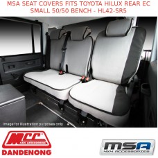 MSA SEAT COVERS FITS TOYOTA HILUX REAR EC SMALL 50/50 BENCH - HL42-SR5