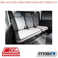 MSA SEAT COVERS FITS ISUZU DMAX REAR 60/40 SPLIT BENCH SX - ID04
