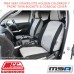 MSA SEAT COVERS FITS HOLDEN COLORADO 7 FRONT TWIN BUCKETS & CONSOLE COVER