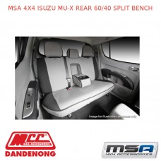 MSA SEAT COVERS FITS ISUZU MU-X REAR 60/40 SPLIT BENCH - ID09