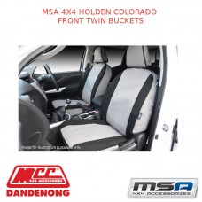 MSA SEAT COVERS FITS HOLDEN COLORADO FRONT TWIN BUCKETS