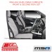 MSA SEAT COVERS FITS ISUZU DMAX COMPLETE FRONT & SECOND ROW SET - IDO68CO