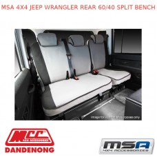 MSA SEAT COVERS FITS JEEP WRANGLER REAR 60/40 SPLIT BENCH - JK05