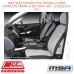 MSA SEAT COVERS FITS TOYOTA LC 200S COMPLETE FRONT & SEC ROW SET - LC20212CO-GXL